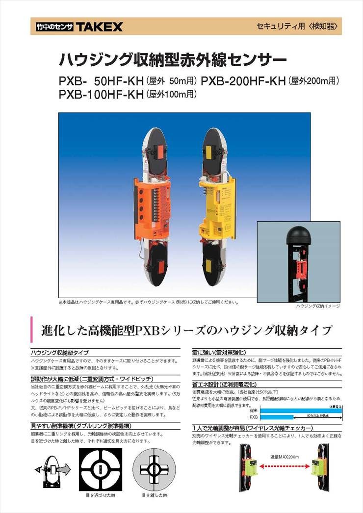 ハウジング収納型赤外線センサー TAKEX 竹中エンジニアリング カメラ