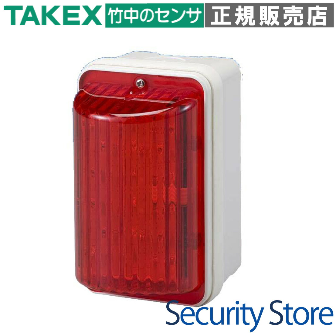 【LF-12RA】 LEDフラッシュライト DC12～24V レッド TAKEX 竹中エンジニアリング