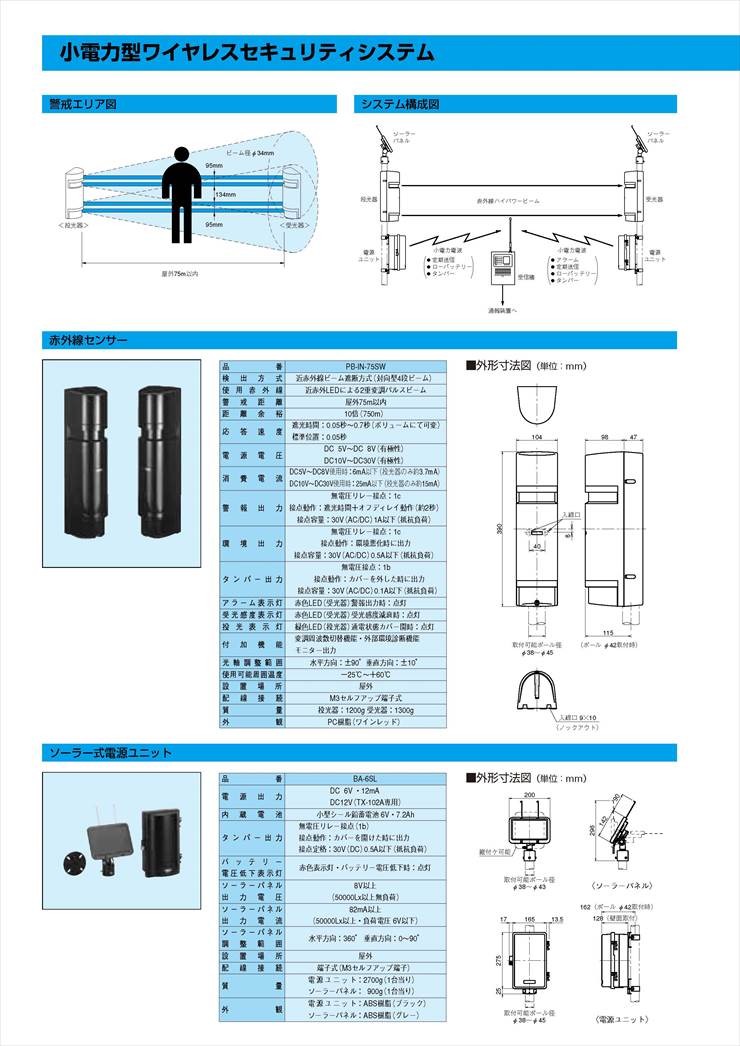 ソーラー電源型赤外線センサ送信機 TAKEX 竹中エンジニアリング カメラ