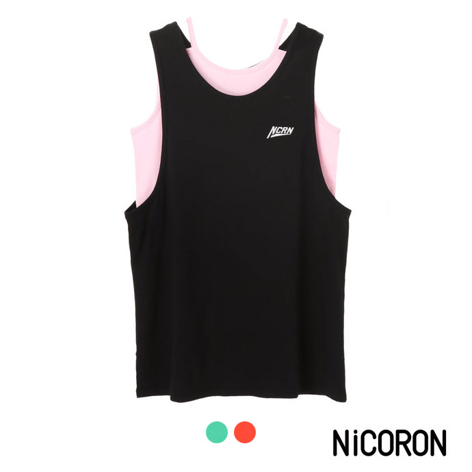 楽天市場】ダンス 総柄 タンクトップ レディース NiCORON ニコロン