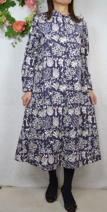 楽天市場】リバティ ワンピース Parkes パークス リバティ