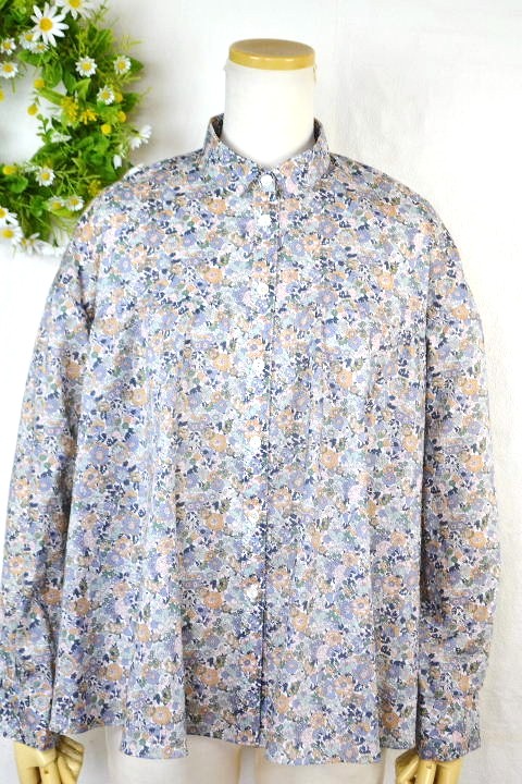 【百貨店SALE】クーポール（Coupole) LIBERTY リバティ Aラインシャツブラウス Nell, Annie \u0026 Mayフランネル、アニー＆メイ  38大きさ 日本製