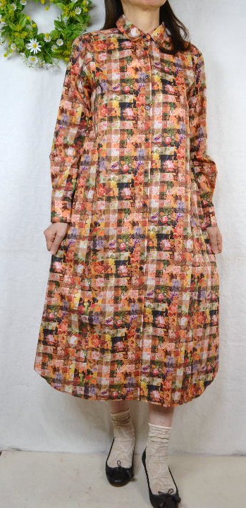 parkes／日本製ウェルベック リバティ タナローンノーカラーシャツワンピース 楽天市場】【LINE登録で500円オフクーポン】 リバティ