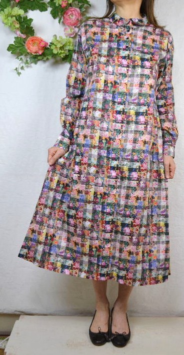 【新品未使用タグ付き】parkes✕LIBERTY　ワンピース 楽天市場】リバティ ワンピース Parkes パークス リバティ