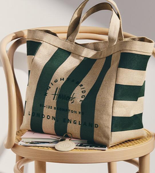 楽天市場】Harrods ハロッズ レザーハンドル ロゴ&ワインカラー