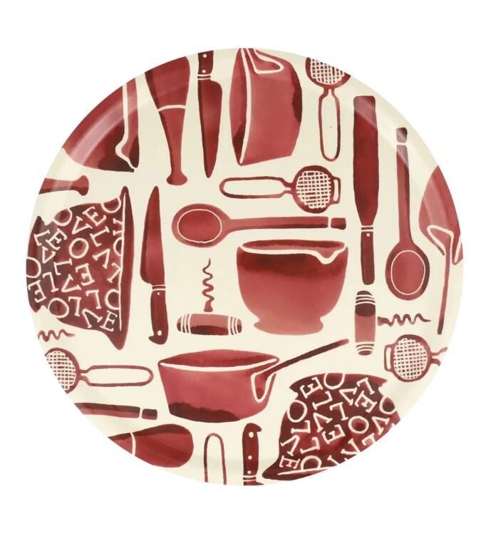 Emma Bridgewaterエマブリッジウォーター　ラウンドトレイ・Kitchen Life Round Birch Tray｜Seed （シード）