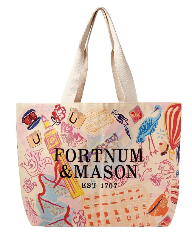 【Fortnum \u0026 Mason】 フォートナム＆メイソン Fortnum\u0027s ×Jane Carr セレブレーショントートバッグ