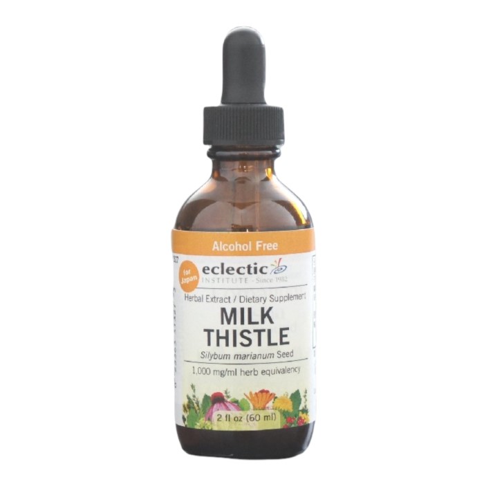 エクレクティック ミルクシッスル チンキ 液体 60ml / 2oz Eclectic Institute Inc. Milk Thistle ミルクシスル ハーブ サプリメント マリアアザミ 健康志向