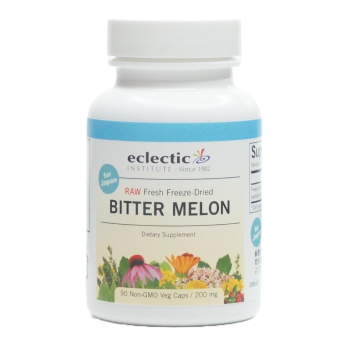 エクレクティック ビターメロン 90カプセル 粒 正規品 ハーブ サプリメント ニガウリ Eclectic Institute Inc. Bitter Melon supplement