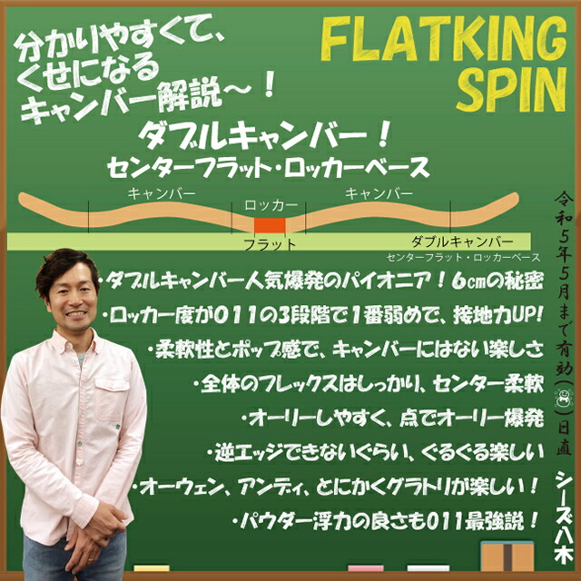 011artistic FLATKING SPIN ゼロワンワン 148cm フラットキングスピン