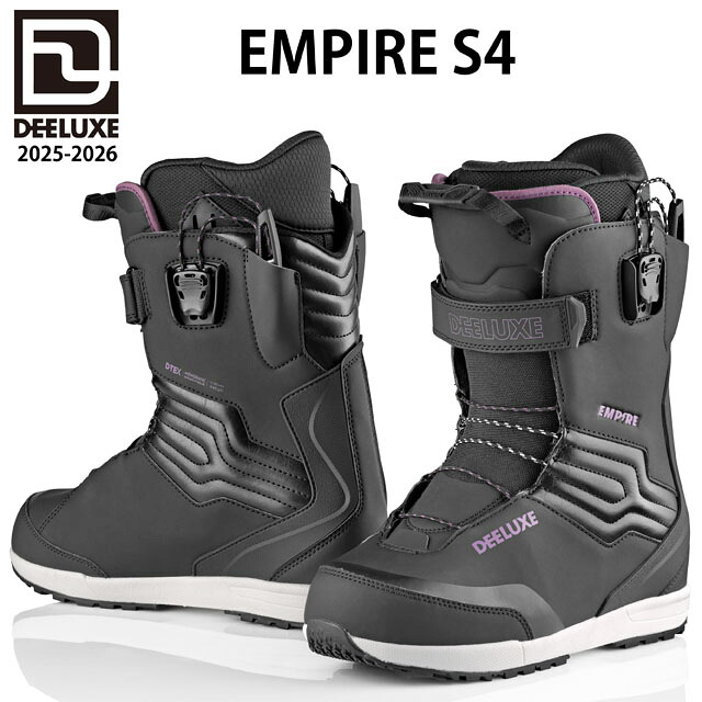 25-26 DEELUXE 【ディーラックス】ブーツ EMPIRE S4カラー：HOT BLACK【正規品】｜ボード専門店シーズ