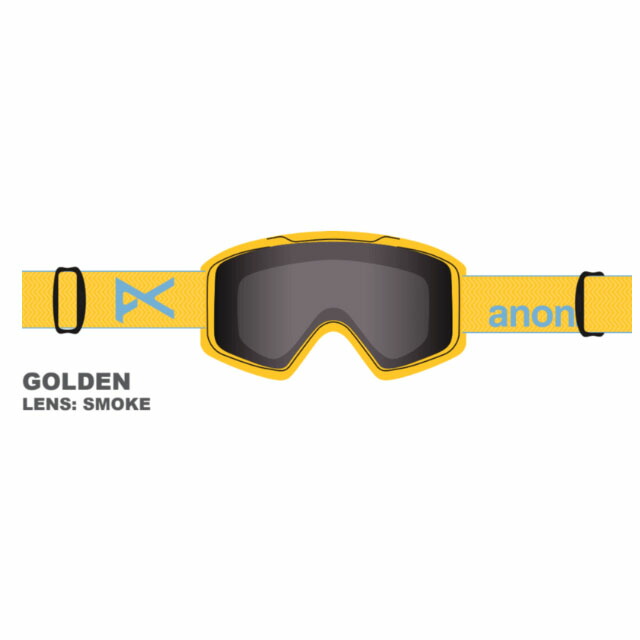 2425☆ANON【アノン】ゴーグル Tracker 2.0 Low Bridge Goggles フレーム：Golden レンズ：Smoke (35% / S2) 【正規品】