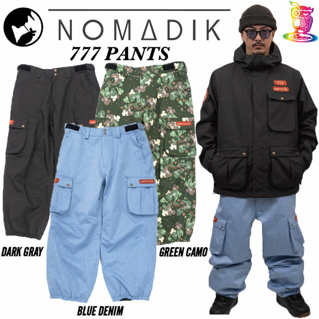 楽天市場】24-25 NOMADIK【ノマディック】777 RAY BIB PANTS