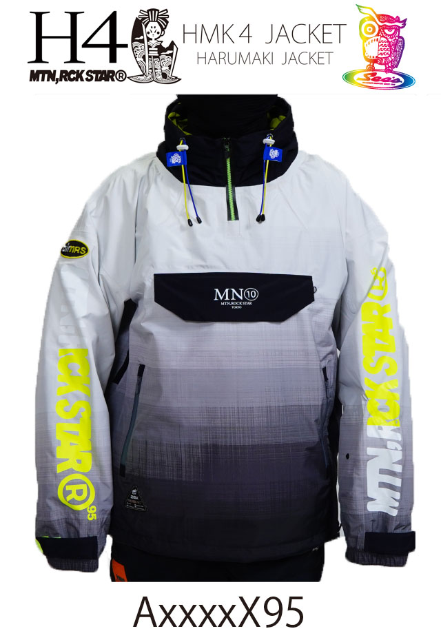【取っておく商いもの】26-27 MTN.ROCK STAR【マウンテンロックスター】HMK4 JACKET 3LAYER HARUMAKI スノーボード お召しもの【置き目品】