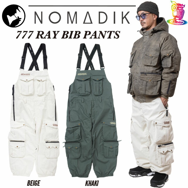【取っておく商いもの】26-27 NOMADIK【ノマディック】777 RAY BIB PANTSスノーボード 御召しもの