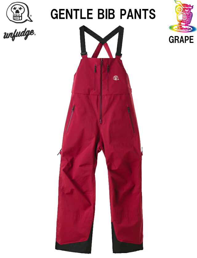 【取っておく商いもの】26-27☆UNFUDGE 【アンファッジ】GENTLE BIB PANTS【定まり品】GRAPE