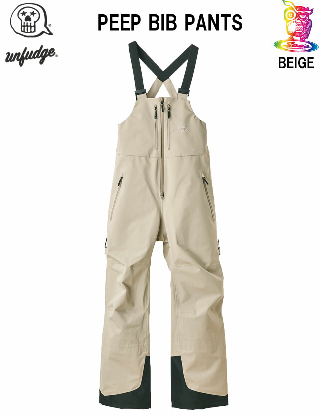 【取っておく商いもの】26-27☆UNFUDGE 【アンファッジ】PEEP BIB PANTS【定まり品】BEIGE