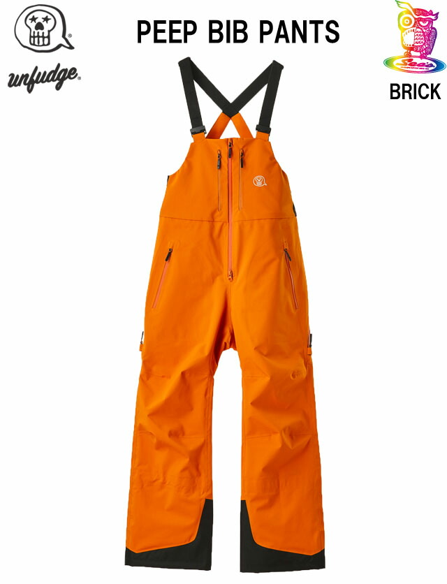 【取っておく商いもの】26-27☆UNFUDGE 【アンファッジ】PEEP BIB PANTS【定まり品】BRICK