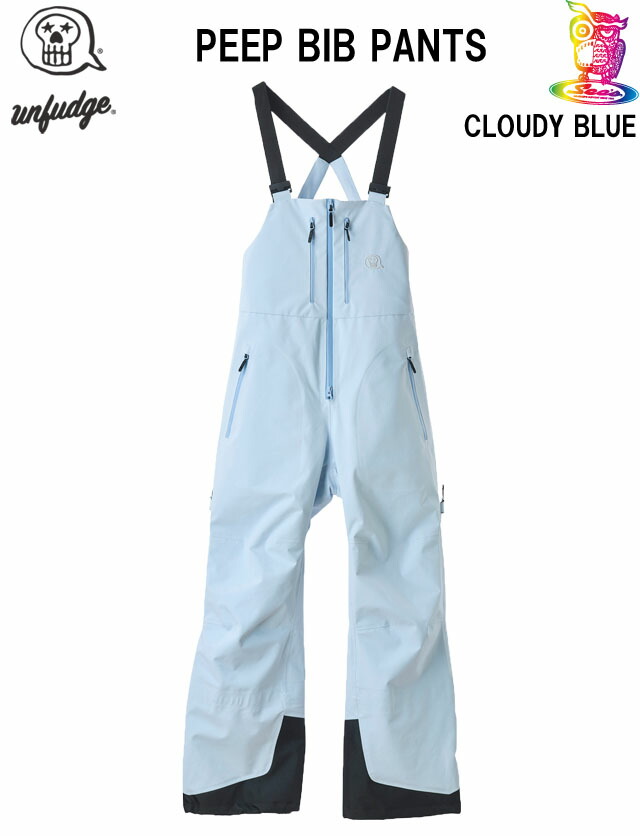【取っておく商いもの】26-27☆UNFUDGE 【アンファッジ】PEEP BIB PANTS【定まり品】CLOUDY BLUE