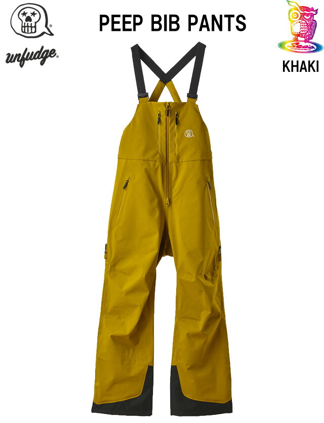 【取っておく商いもの】26-27☆UNFUDGE 【アンファッジ】PEEP BIB PANTS【定まり品】KHAKI