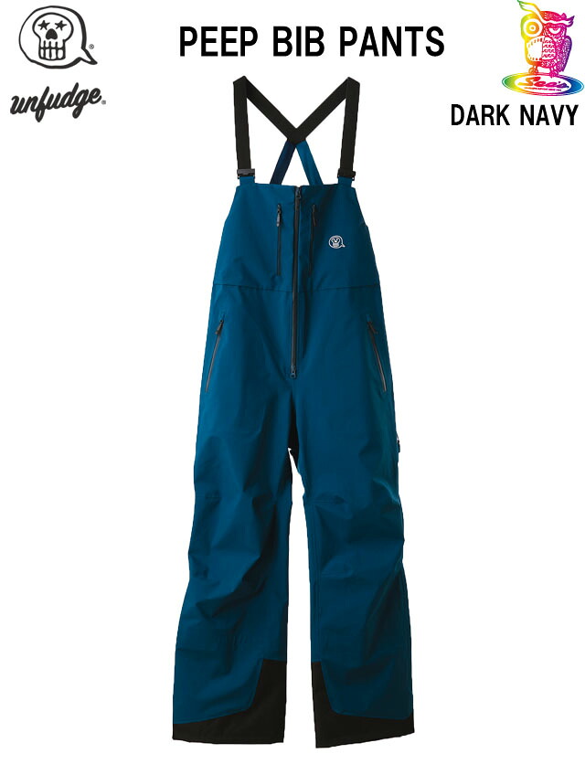 【取っておく商いもの】26-27☆UNFUDGE 【アンファッジ】PEEP BIB PANTS【定まり品】DARK NAVY