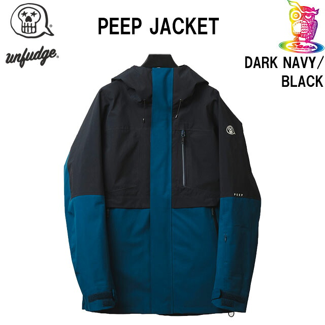 【取っておく商いもの】26-27☆UNFUDGE 【アンファッジ】PEEP JACKET【定まり品】DARK NAVY / BLACK