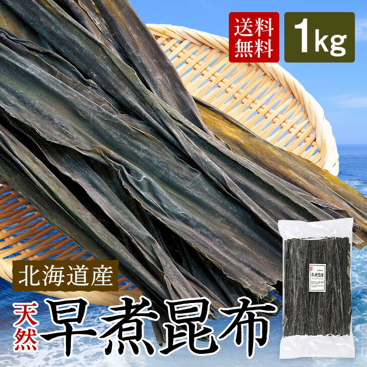 早煮昆布 1kg 北海道産 こんぶ 昆布 佃煮 早煮昆布 早煮え昆布 早煮こんぶ やわらか昆布 おでん 鍋 結び昆布 に最適 【 瀬川本店 】