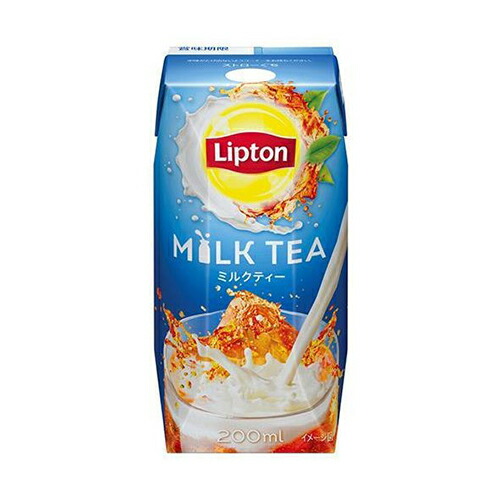 楽天市場】森永乳業 リプトン ミルクティー 200ml 紙パック 72本 (24本