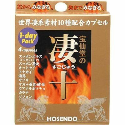 宝仙堂 凄十 １ＤＡＹ風呂敷き包み ４粒×１２０個  【貨物輸送無料】 健康食品-その他
