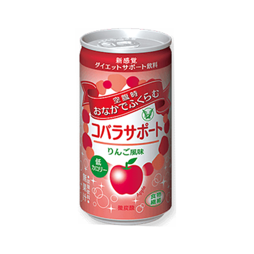 大正製薬 空腹時おなかでふくらむ コバラサポート 炭酸飲料 りんご風味 185ml缶 30個 ケース 送料無料 送料無料 北海道 沖縄以外 新感覚ダイエットサポート飲料 食物繊維 Volleybalcluboegstgeest Nl