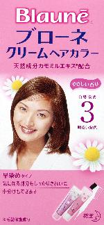 花王 ブローネ　クリームヘアカラー　３ 1組×24個 【送料無料】