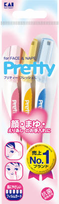 貝印カミ プリティー　フレッシュＬ　ＦＡＣＥ＆ＮＡＰＥ 3本×200個 【送料無料】