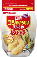 【全商品ポイント１０倍 5/25(日)0:00～23:59】日清フーズ　日清　コツのいらない天ぷら粉　揚げ上手　チャック付　４５０ｇ×20個　【送料無料】