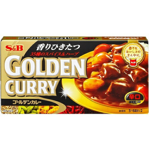 エスビー食品 S＆B ゴールデンカレー辛口１９８Ｇ×40個