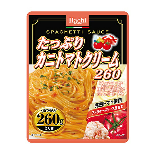 ハチ食品 たっぷりカニトマトクリーム260(260g)×48個