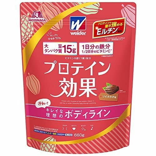 森永製菓 ウイダー プロテイン効果 ソイカカオ味 (660g/約30回分)×8個【送料無料】|紀州和歌山てんこもり