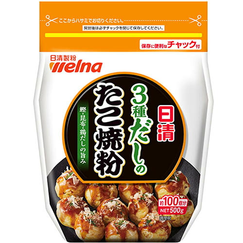 日清製粉ウエルナ　日清 3種だしのたこ焼粉（500g）×12個×2セット
