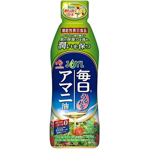 J-オイルミルズ　AJINOMOTO 毎日アマニ油　鮮度キープボトル（326g）×6個