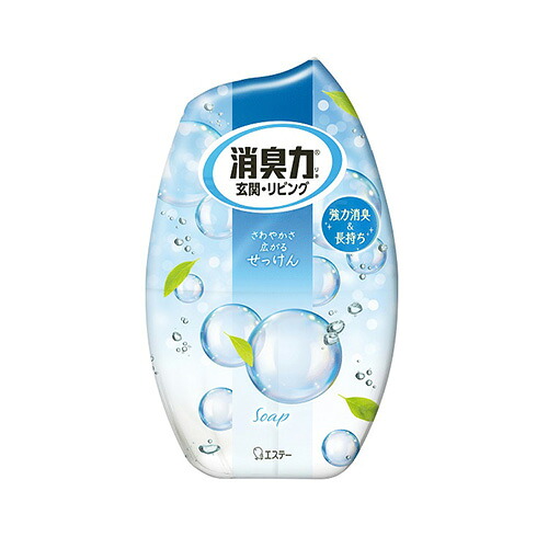 エステー 消臭力 玄関・リビング用　せっけん 350ｍｌ&times;36個【送料無料】【消臭剤】【芳香剤】｜紀州和歌山てんこもり