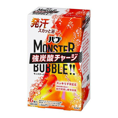 花王　バブ　モンスターバブル　スッキリＦＲＥＥ　6錠入×16個 入浴剤/沐浴材/薬用入浴剤