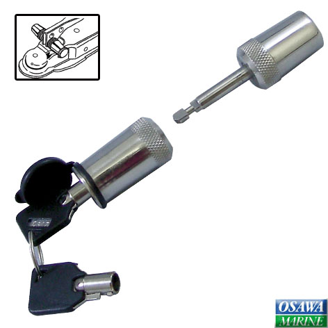 【エントリーで店内Ｐ5倍】Trimax ロックピン 20mm TC1 ヒッチカプラー用 | トレーラー 盗難防止 鍵 ロック セキュリティ ボート 船 船舶 バスボート PWC 水上バイク ジェットスキー マリーナ 保管 倉庫 ヒッチメンバー ヒッチボール カプラー