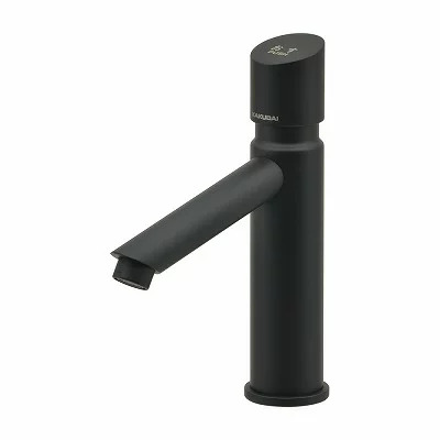 【お取り寄せ商品】カクダイ 水栓金具 716-312-D 自閉立水栓 マットブラック|AQUA LIFE