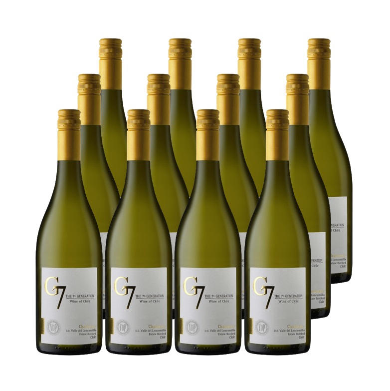 《12本セット 送料無料》セイコーマート Secoma ジーセブン シャルドネ 750ml ケースワイン G7 ワイン 白 辛口ワイン チリ産ワイン フルーティ
