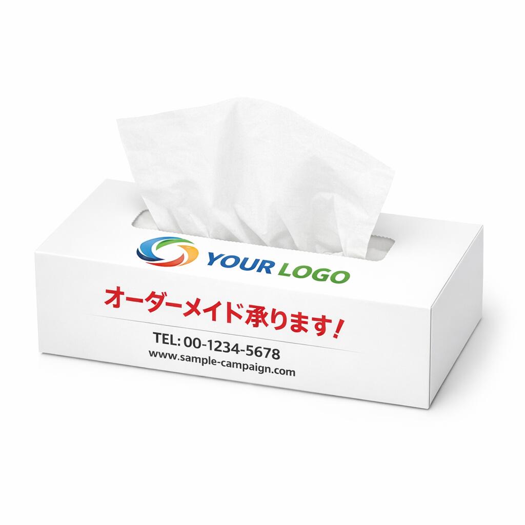 目あたらしい ボックス席ティッシュ 和氏の璧 ノベルティ 販促用 でき事離れ離れ用