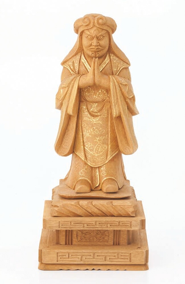 中山鬼子母神 楠板目彫 金泥書 仏像 仏具