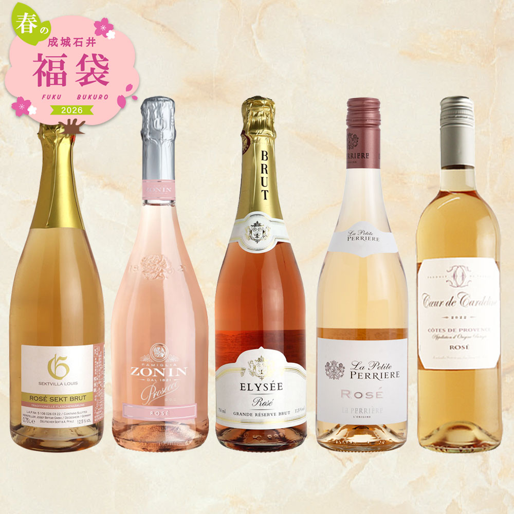 【春の福袋#18】春におすすめ プロヴァンス入り ロゼワイン2本＆ロゼスパークリング3本セット