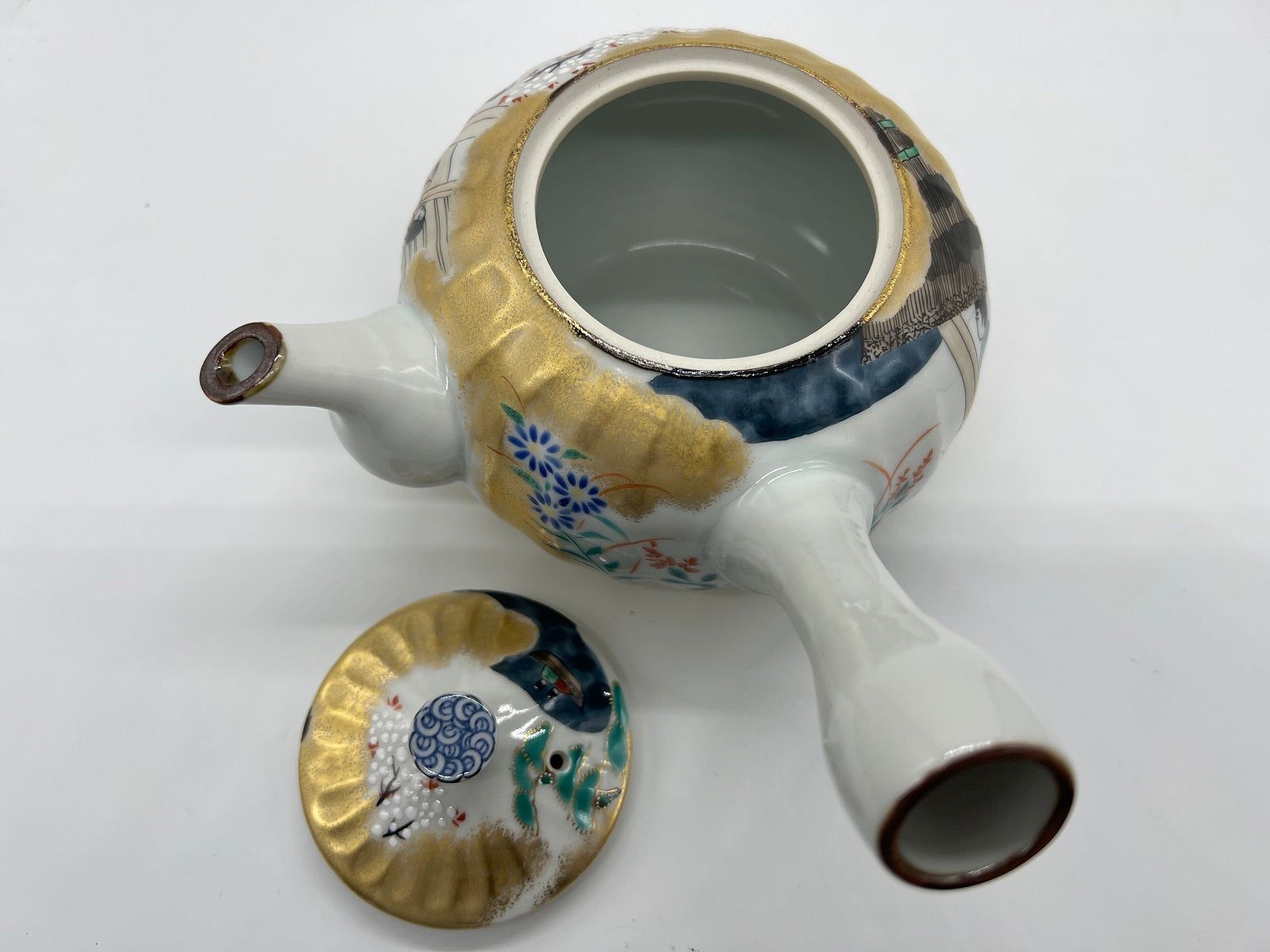 京焼・清水焼 山本壹楽(壹楽窯) 源氏物語急須 コーヒー・お茶用品