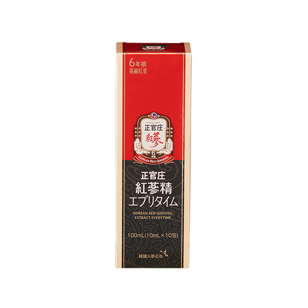 新品・未使用】正官庄 紅参精 エブリタイムV 合計66包10ml×11包×6箱の+