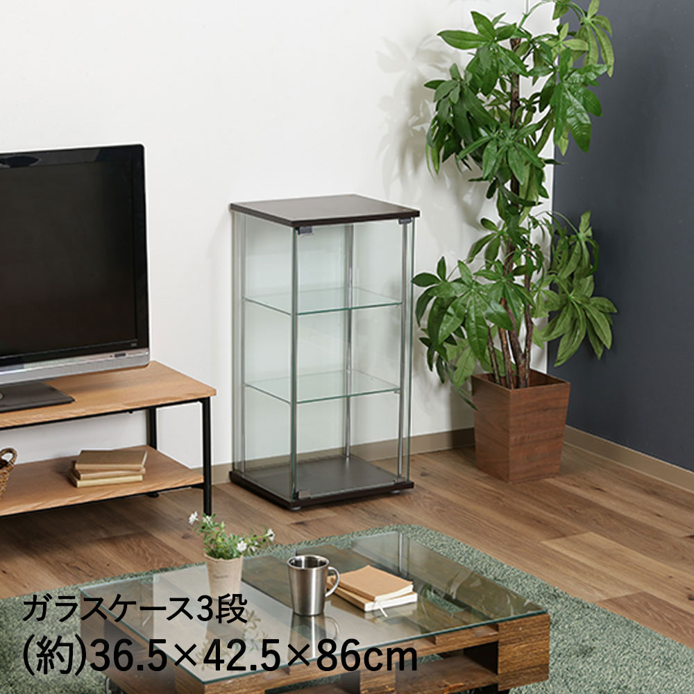 【新品】ガラスコレクションケース｜3段スリム黒｜フィギュア棚｜ショーケース 楽天市場】【 エントリーでポイント最大19倍 】 ガラス コレクション