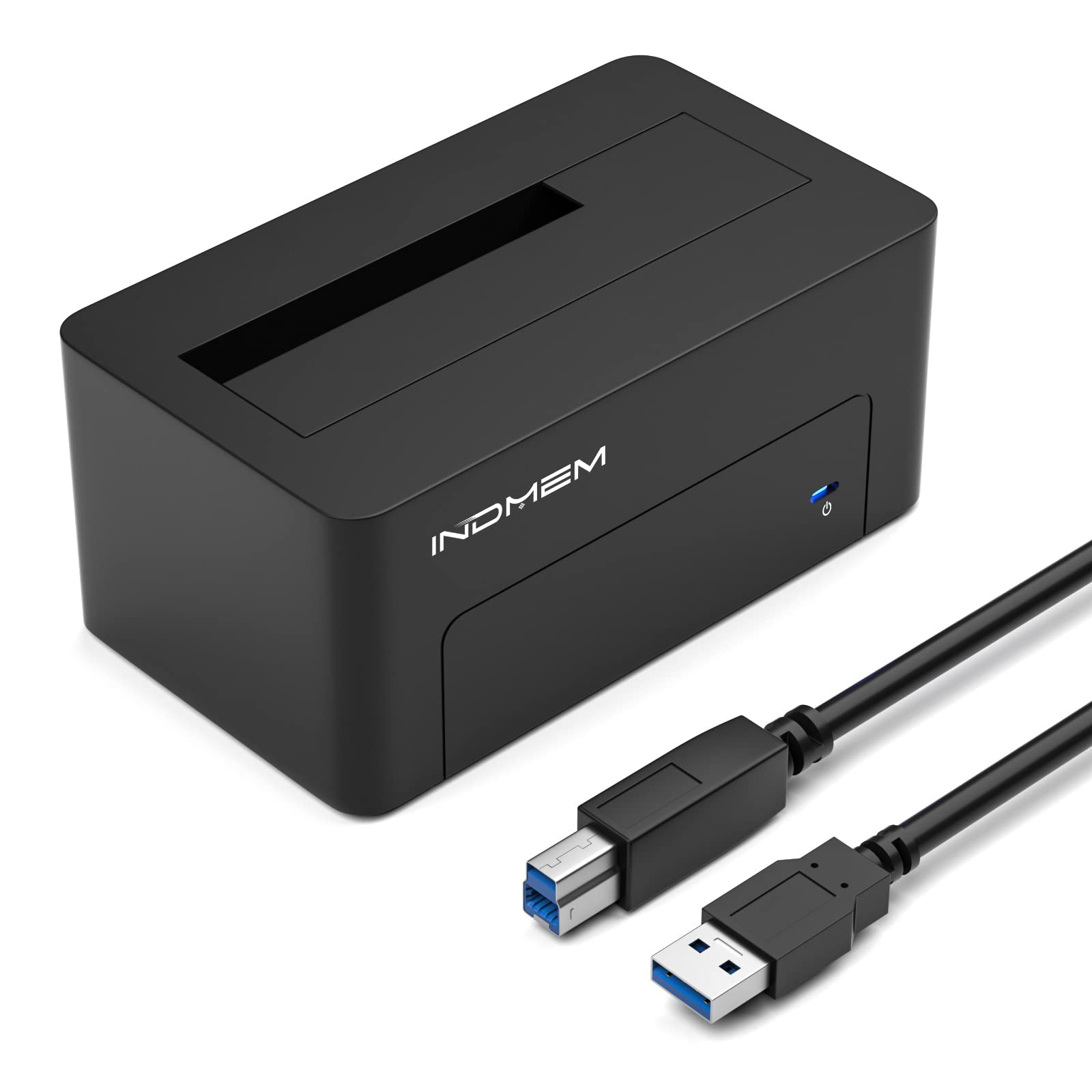 INDMEM SAS/SATA アダプター SAS/SATA HDD/SSDスタンド USB 3.0接続 SAS/SATA ハードディスクケース SAS/SATA カードリーダー 2.5/3.5インチ対応 5Gbps高速転送 使用簡単